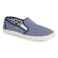 Слипоны COOPER из льна синие